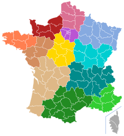 Nuevo mapa regional adoptado en diciembre de 2014
