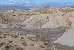 Paisaje árido del Desierto de Tabernas