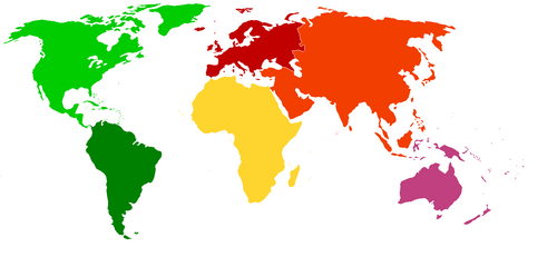 Tabla comparativa de los distintos modelos continentales