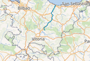 Mapa detallado de la ubicación geográfica del Río Deva