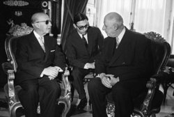 Francisco Franco y Charles de Gaulle en Madrid en 1970