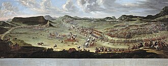 Óleo que representa la Batalla de Almansa