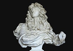 Busto de Luis XIV esculpido por Bernini en 1665 y conservado en Versalles.