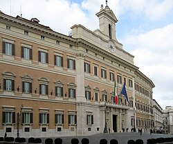 Palazzo Montecitorio, sede de la Cámara de Diputados