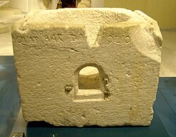 Medida del aceite de oliva en un museo romano