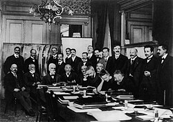 Participantes de la primera Conferencia Solvay en 1911