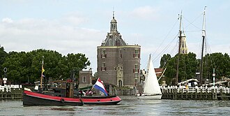Vista panorámica del puerto de Enkhuizen