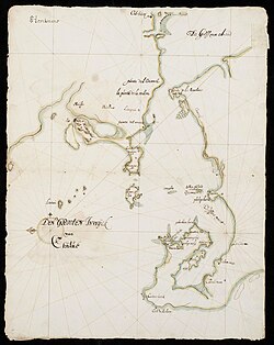 Mapa del canal de Chacao por Elías Herckmans