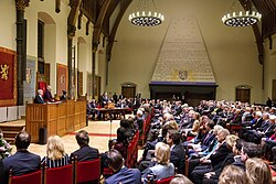 Sesión conjunta de los Estados Generales en el Ridderzaal