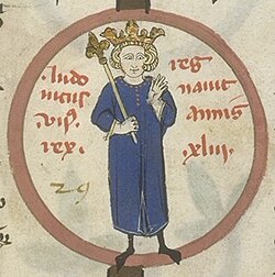 Retrato histórico de Luis VII de Francia