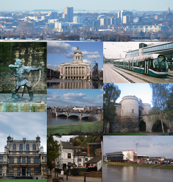 Representación de la ciudad y su entorno histórico