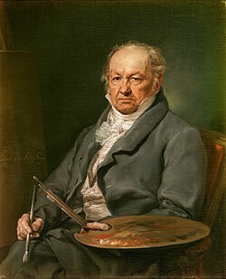 Retrato del pintor Francisco de Goya por Vicente López Portaña