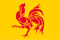 Representación de la bandera de Valonia