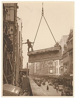 Trabajador de construcción en Sídney en los años 1930