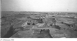 Fotografía histórica de la vieja ciudad de Doha en enero de 1904.