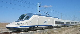Tren de alta velocidad en circulación
