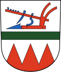Representación cartográfica y escudo de Rafz