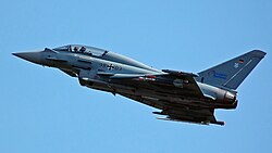 Eurofighter Typhoon alemán en vuelo