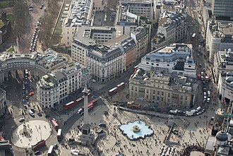 Trafalgar Square en febrero de 2011