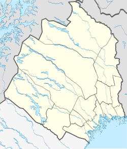 Mapa detallado de Norrbotten con la ubicación de Haparanda