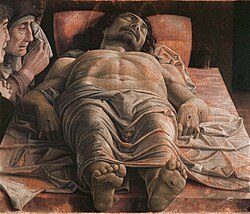 Lamentación sobre Cristo muerto de Andrea Mantegna