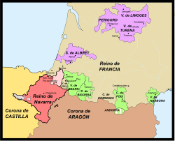 Mapa de la conquista de Navarra