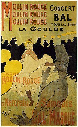 Póster litográfico La Goulue