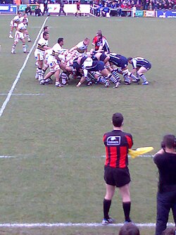 Partido disputado entre los Bristol Shoguns y los Northampton Saints