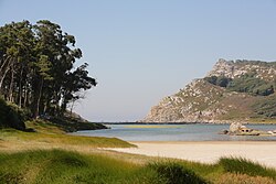 Lago de los niños en las Islas Cíes
