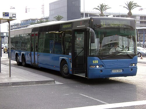 Aspecto histórico de los autobuses del Aerobús en el año 2009
