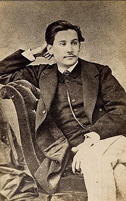 Retrato del joven Benito Pérez Galdós hacia 1863