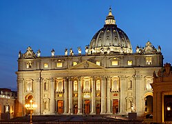 La Basílica de San Pedro en el Vaticano, sede de la Iglesia Católica