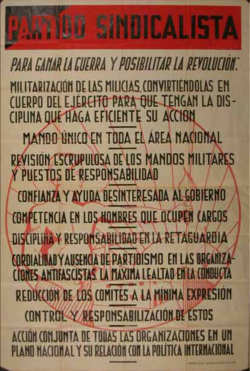 Propaganda histórica del Partido Sindicalista