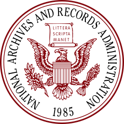Emblema y logotipo de la National Archives and Records Administration