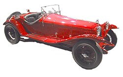 Automóvil histórico Alfa Romeo 6C fabricado en 1930