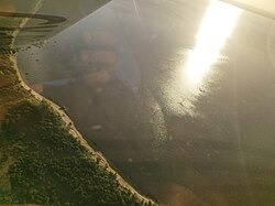 Fotografía aérea del río Uruguay en Soriano
