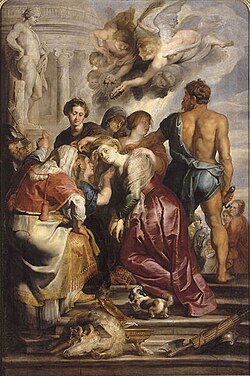 El martirio de Santa Catalina por Rubens