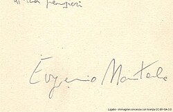 Fotografía histórica de Eugenio Montale
