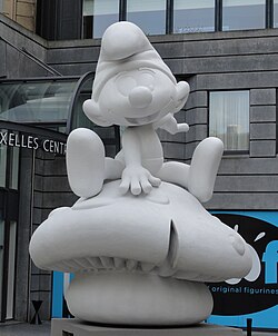Estatua de un pitufo