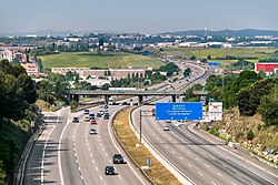 AP-7 a su paso por Mollet del Vallès