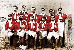 Fotografía histórica de los primeros años del Benfica en 1904