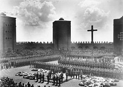 Entierro de Hindenburg en 1934