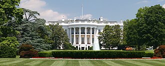 Jardín sur de la Casa Blanca en Washington D. C.