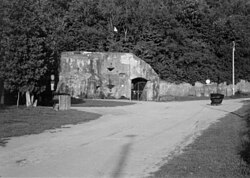 Entrada del fuerte Eben Emael en Bélgica