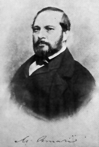 Retrato o representación de Michele Amari