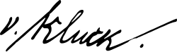 Firma de Alexander von Kluck