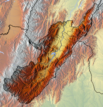 Infraestructura de la hidroeléctrica El Quimbo