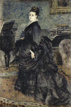 Retrato de una mujer, conocida como la señora Georges Hartmann, óleo sobre lienzo de Pierre-Auguste Renoir