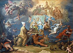Pintura alegórica del Tratado de Utrecht
