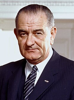 Retrato oficial de Lyndon B. Johnson